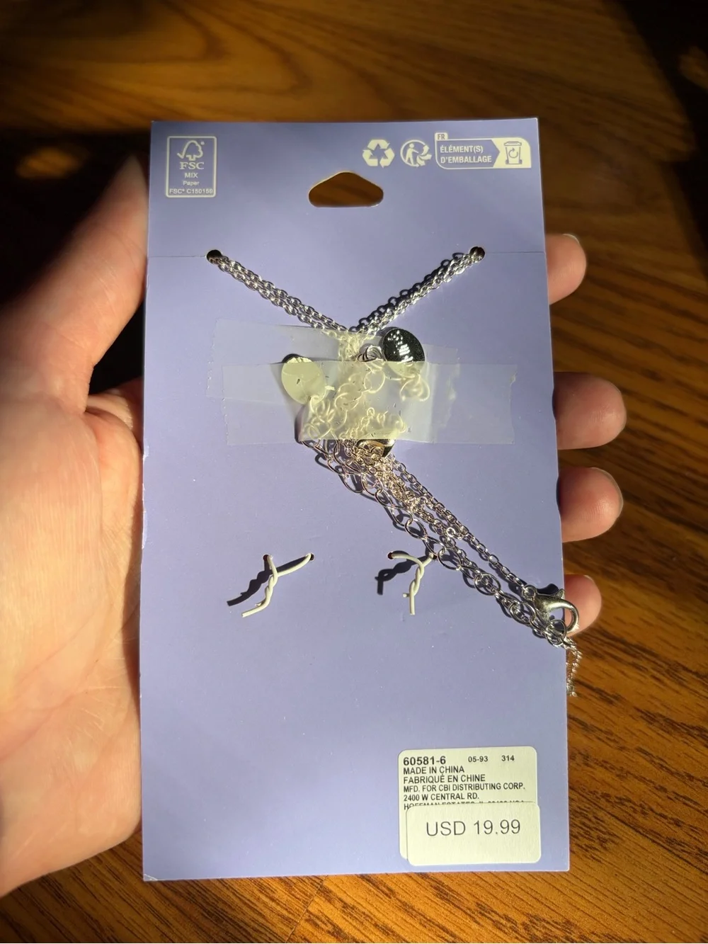 NWT-Claire's MOOD Best Friends Heart Pendant Necklace Set